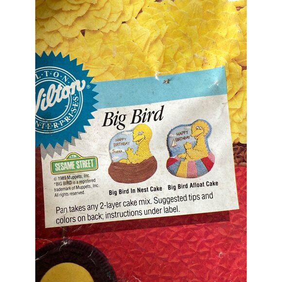 Wilton Big Bird in Nest Cake Pan Mold 1989 # 2105-805 Muppets Birthday - Picture 7 of 8